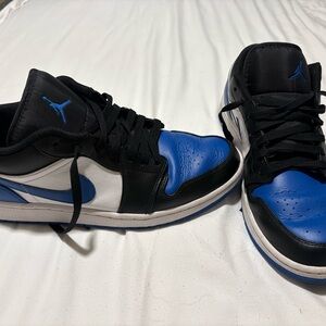Jordan Black and Blue Sneakers